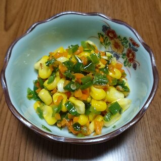 1歳から食べれるトウモロコシの野菜炒め